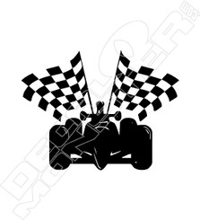 Race Car Decal Sticker
