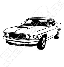 69 Mustang2 Decal Sticker