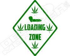  Pot Loading Zone Weed Decal Sticker