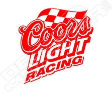 Coors Light Racing Beer Decal Sticker