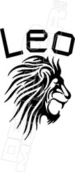 Leo Horoscope Zodiac Decal Sticker