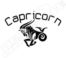 Capricorn Horoscope Zodiac Decal Sticker