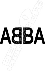 ABBA Band Music Decal Sticker