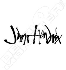 Jimi Hendrix Band Music Decal Sticker