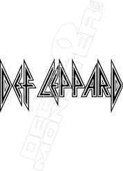 Def Leppard 2 Band Music Decal Sticker