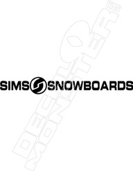 Sims Snowboards Decal Sticker