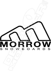 Morrow Snowboards Decal Sticker