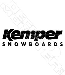 Kemper Snowboards Decal Sticker