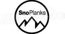 Sno Planks Ski Decal Sticker