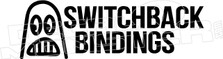 Switchback Bindings 2 Snowboards Decal Sticker