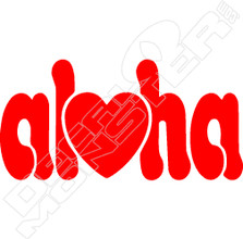Aloha3 Hawaiian Decal Sticker