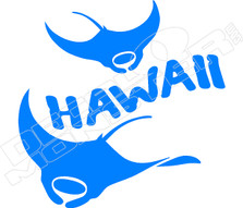 Hawaii Stingray Hawaiian Decal Sticker