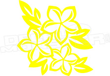 Flowers Hawaiian Decal Sticker