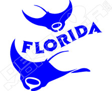 Florida Stingray Decal Sticker