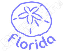 Sand Dollar Florida Decal Sticker