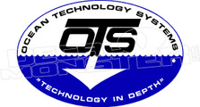 OTS Ocean Technology Systems Diving Decal Sticker