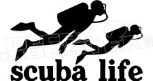 Scuba Life Diving Hawaiian Decal Sticker