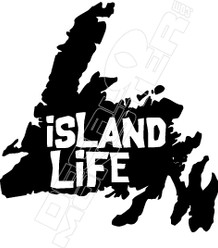 Island Life Newfoundland Decal Sticker