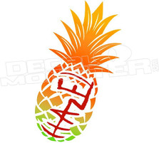 Hazel Eyewear Pineapple Decal Sticker