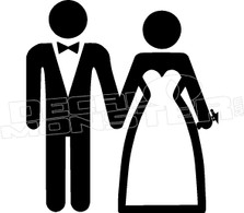 Just Married Decal Sticker