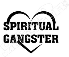 Spiritual Ganster Heart Decal Sticker