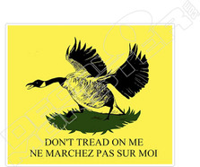 Goose Don't Tread on Me Canada Freedom Convoy Decal Sticker