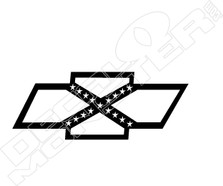 Chevy Rebel Decal Bow Tie Decal Sticker