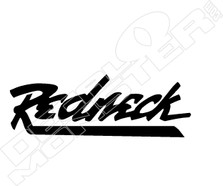 Redneck Wording Decal Sticker