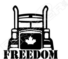 Canada Freedom Semi Decal Sticker