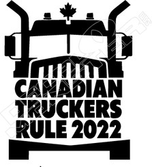 Canadian Truckers Rule 2022 Decal Sticker