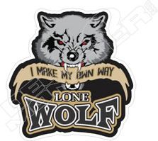 Lone Wolf Decal Sticker