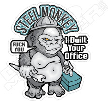 Steel Monkey Decal Sticker