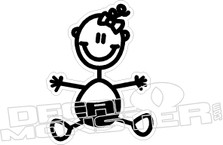 Baby stick family decal 170