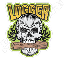 Logger Skull Decal Sticker