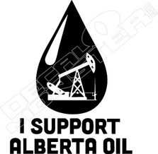 I Support Alberta Oil Decal Sticker