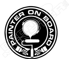 Painter On Board Decal Sticker