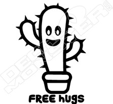 Cactus Free Hugs Decal Sticker