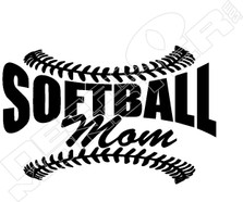 Softball Mom Decal Sticker