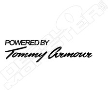 Powered by Tommy Armour Golf Decal Sticker