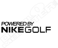 Powered by Nike Golf Decal Sticker