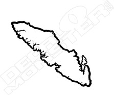 Vancouver Island2 Decal Sticker