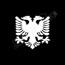 Albania Double Head Eagle Decal Sticker