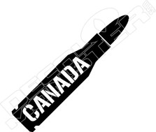 Canada Bullet Decal Sticker