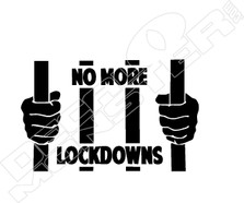 No More Lockdowns Decal Sticker