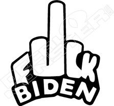 Fuck Biden Finger Decal Sticker