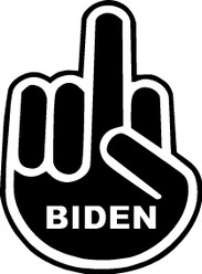 Fuck Biden Finger2 Decal Sticker