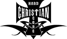 Hard Core Christian Tibal Cross Decal Sticker