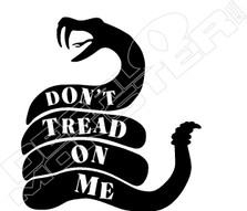 Don't Tread On Me Snake Decal Sticker