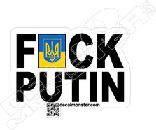 Fuck Putin Ukraine Decal Sticker