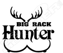 Big Rack Hunter Decal Sticker